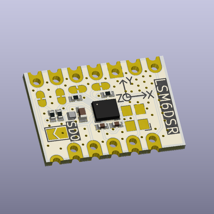 LSM6DSR + QMC6309 Module